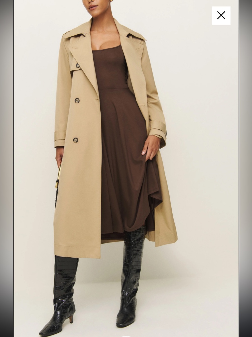 Reformation Chestnut Rou Knit Dress - Picture 4 of 6